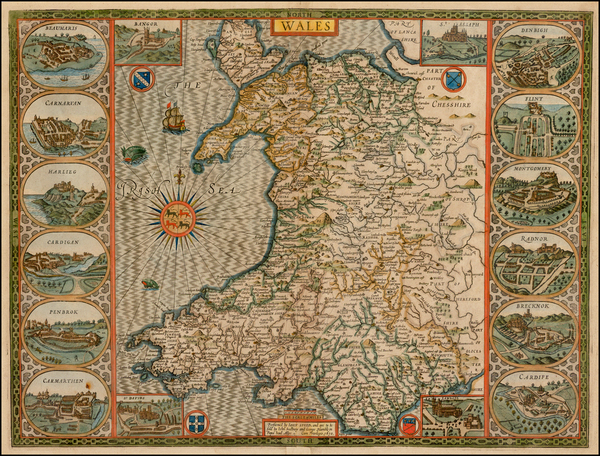 49-British Isles Map By John Speed