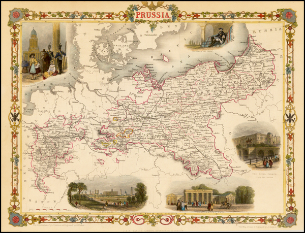 31-Baltic Countries and Germany Map By John Tallis