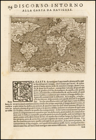 53-World and World Map By Tomasso Porcacchi