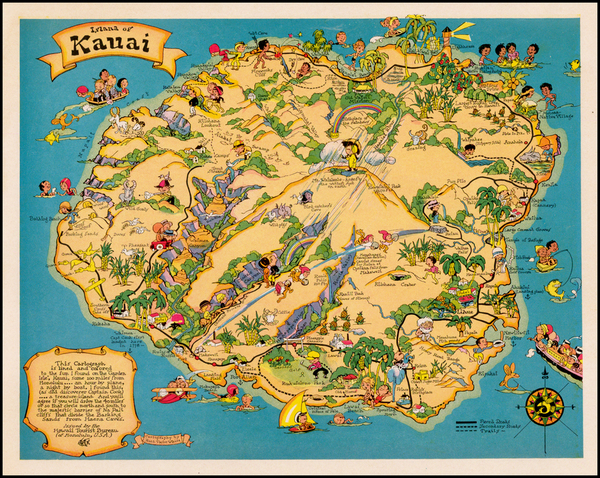 29-Hawaii and Hawaii Map By Ruth Taylor White