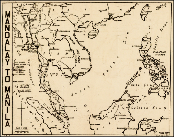 57-China, Southeast Asia and Philippines Map By Anonymous