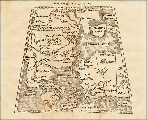 76-Ukraine, Turkey, Turkey & Asia Minor and Greece Map By Caius Julius Solinus