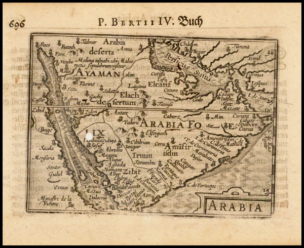 11-Middle East Map By Barent Langenes