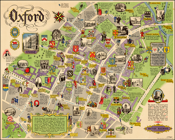 30-British Isles Map By J P Sayer