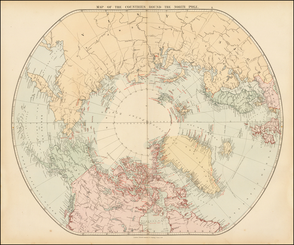 72-Polar Maps Map By Edward Stanford