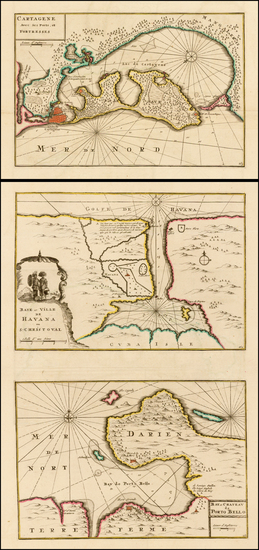 27-Caribbean and South America Map By Pierre Mortier