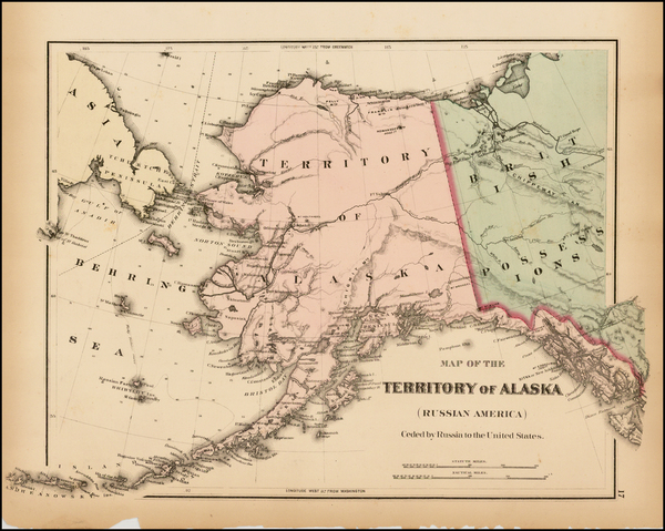 35-Alaska Map By O.W. Gray