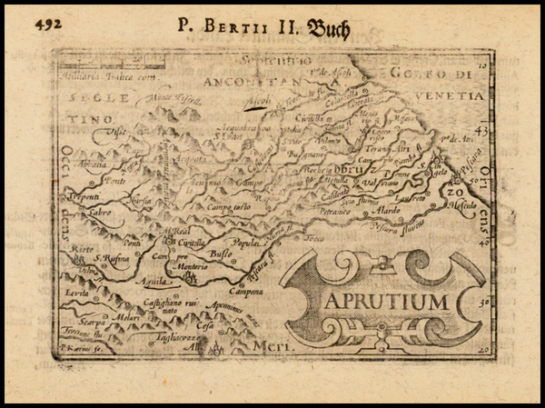 42-Italy and Southern Italy Map By Barent Langenes