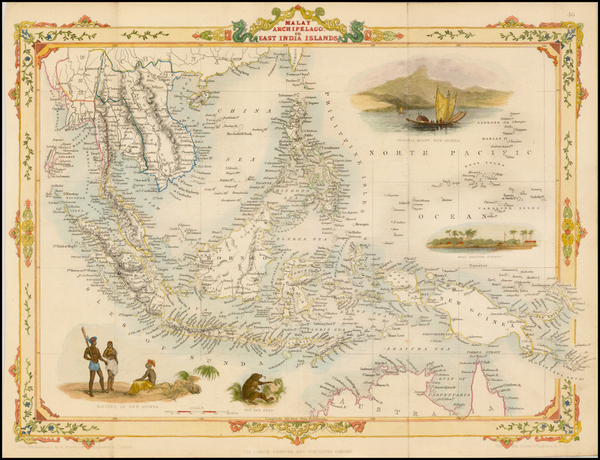 75-Southeast Asia and Philippines Map By John Tallis