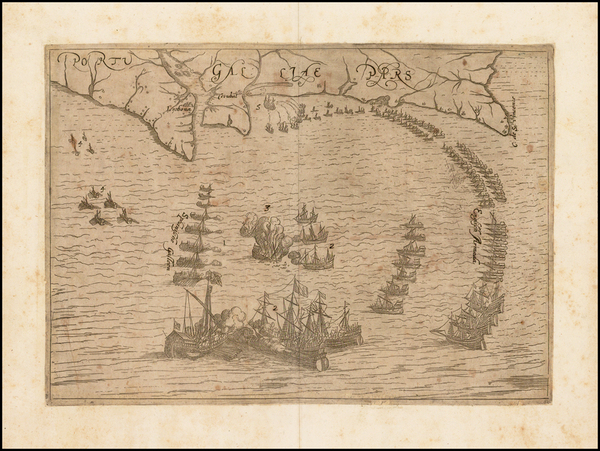 British Isles and Portugal Map By Georg Keller