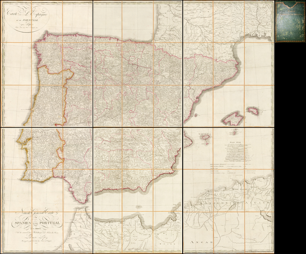 58-Spain and Portugal Map By Artaria & Co.