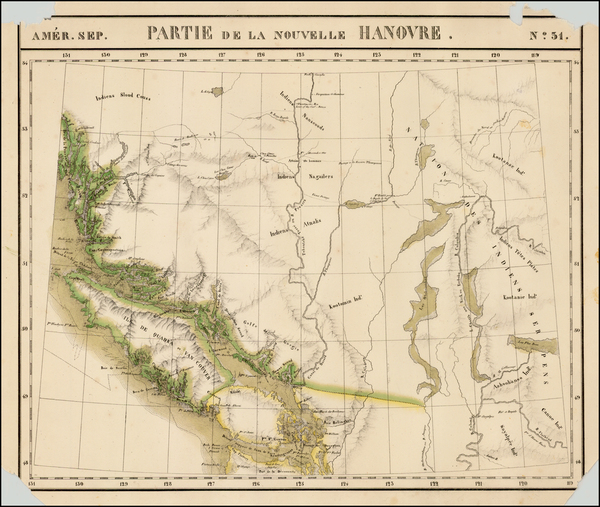 72-Canada Map By Philippe Marie Vandermaelen