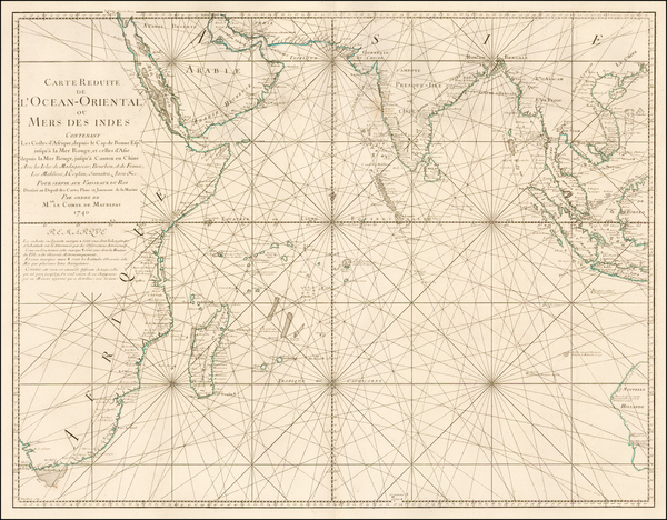 24-Indian Ocean, India, Southeast Asia, East Africa and African Islands, including Madagascar Map 