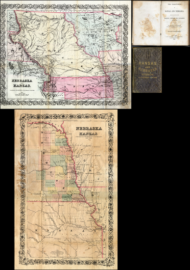 42-Plains, Kansas, Nebraska and Rocky Mountains Map By Joseph F. Moffette