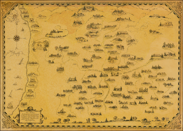 40-Los Angeles Map By  Mary Margaret Netz