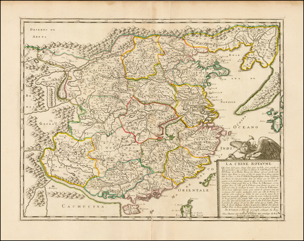 74-China and Korea Map By Nicolas Sanson