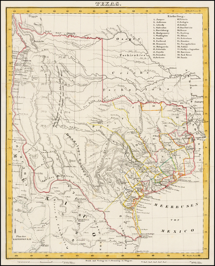 59-Texas Map By Carl Flemming