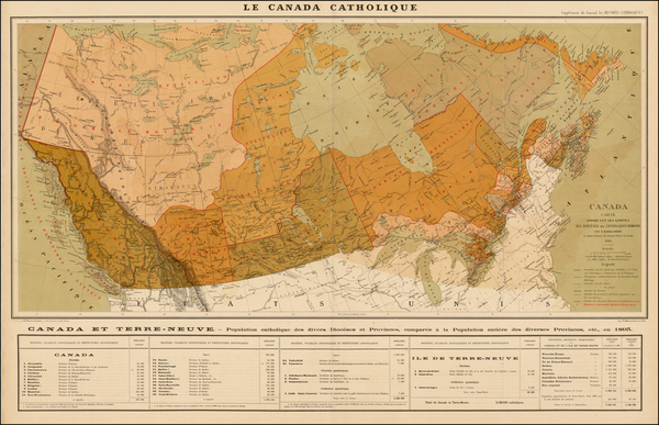 47-Canada Map By G. Baillairge