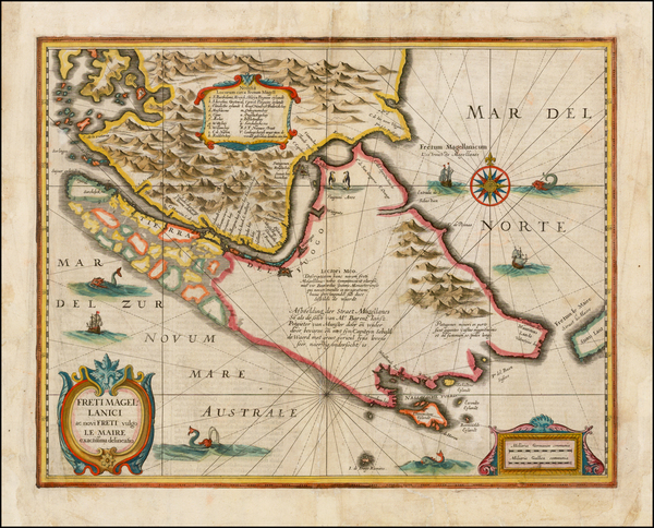 20-Polar Maps and South America Map By Jodocus Hondius