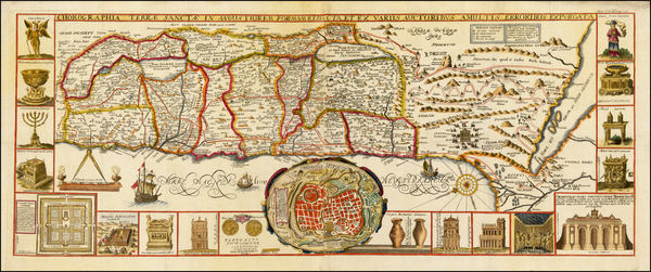 0-Holy Land Map By Jacobus Tirinus