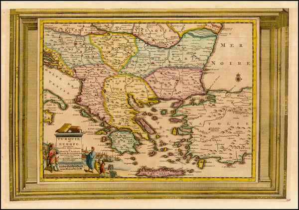 80-Balkans, Turkey, Turkey & Asia Minor and Greece Map By Pieter van der Aa