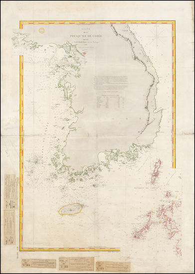 18-Korea Map By Depot de la Marine