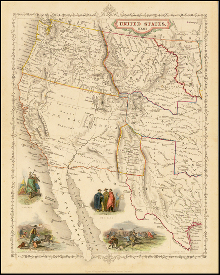 26-Texas, Plains, Southwest, Rocky Mountains and California Map By Alfred Adlard