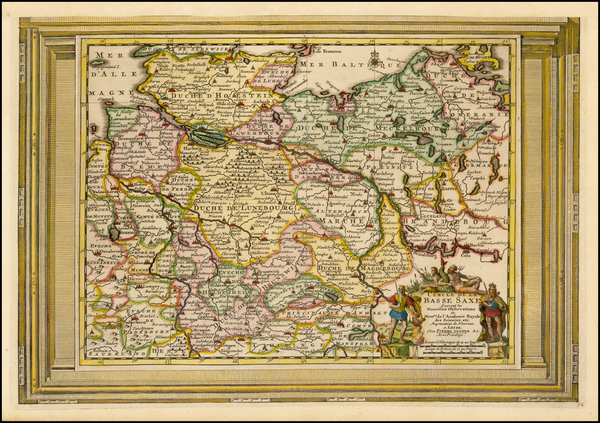 37-Germany Map By Pieter van der Aa