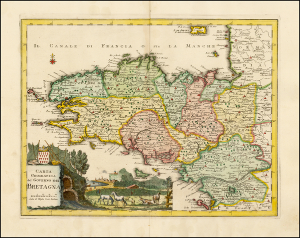 1-France Map By Giambattista Albrizzi