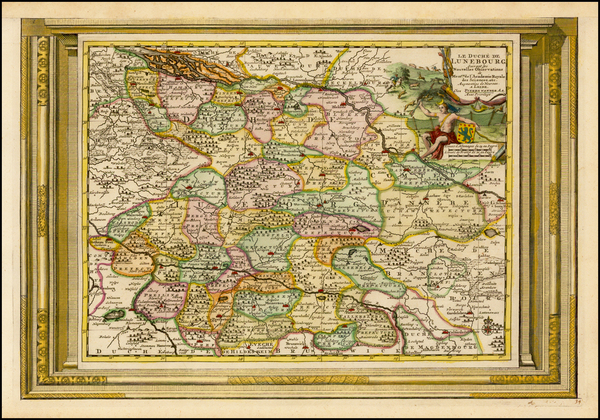 28-Norddeutschland Map By Pieter van der Aa