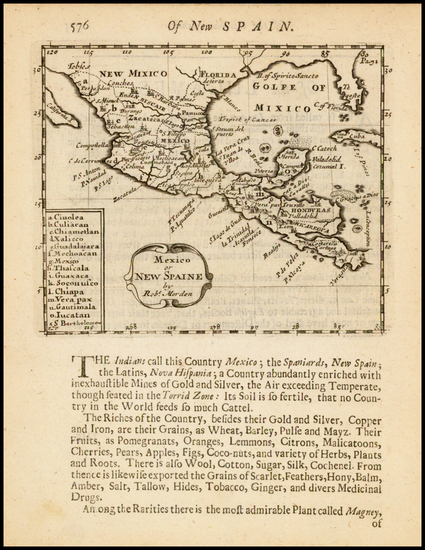 50-Texas, Southwest, Mexico and Central America Map By Robert Morden