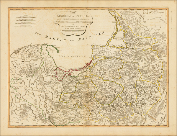 87-Poland and Baltic Countries Map By Laurie & Whittle