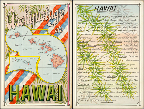 50-Hawaii and Hawaii Map By Antonio F. Raggio