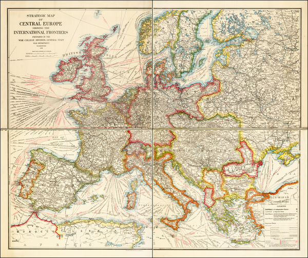 62-Europe and Europe Map By United States War College Division