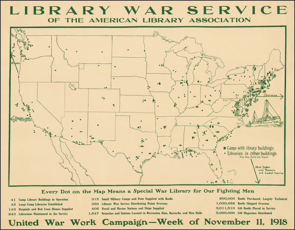 54-United States Map By American Library Association