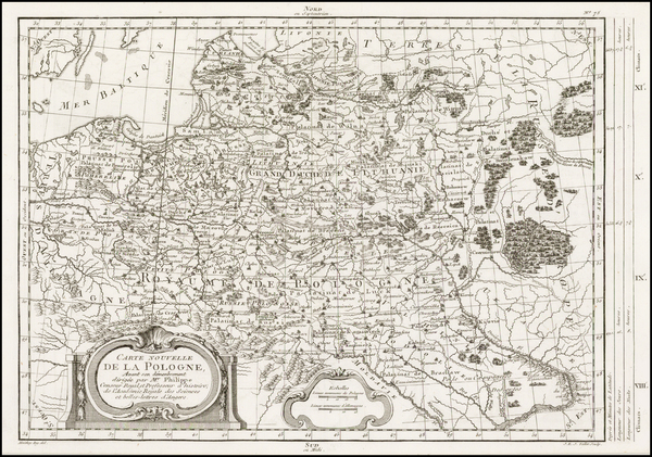 52-Poland Map By Maurille Antoine Moithey / Etienne-Andre Philippe  De Pretot