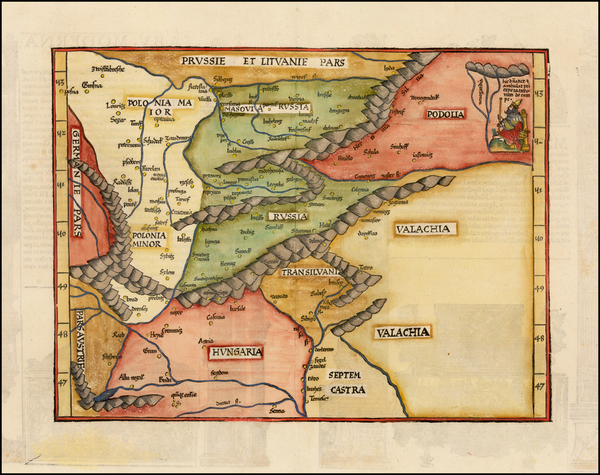 100-Poland, Russia, Hungary, Romania and Balkans Map By Lorenz Fries