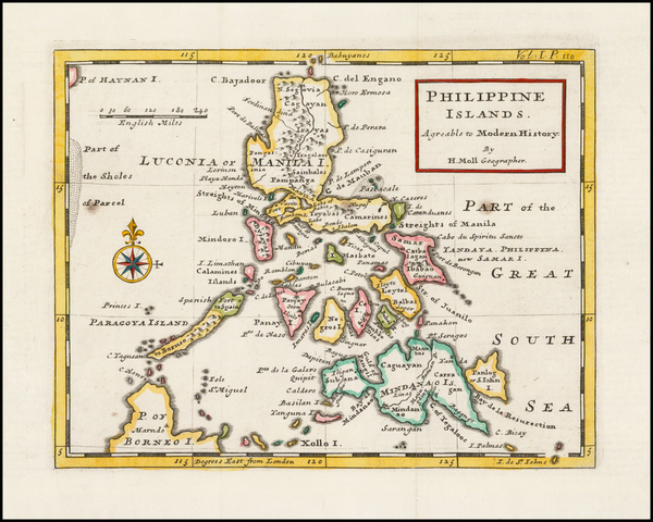 60-Philippines Map By Herman Moll