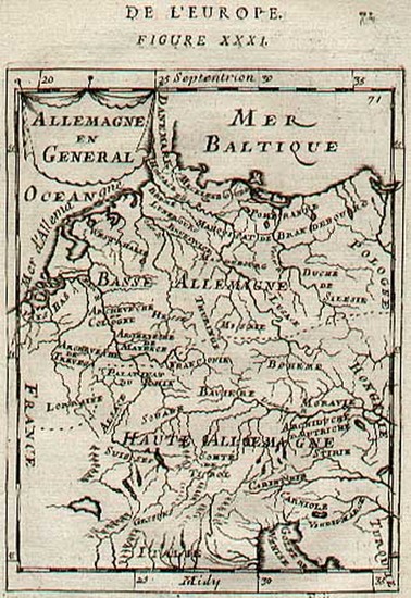 78-Europe and Germany Map By Alain Manesson Mallet