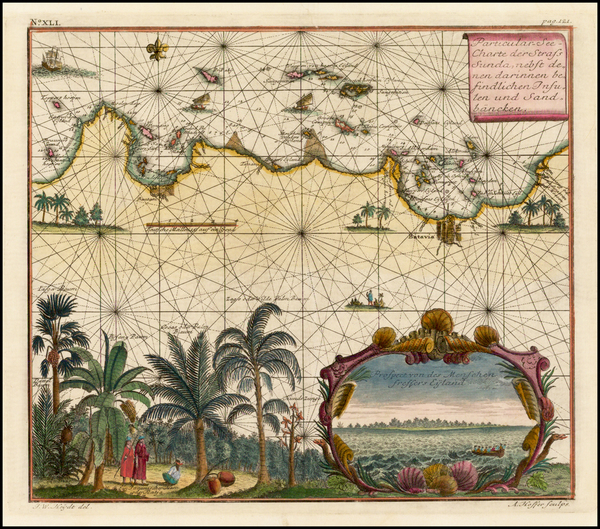 41-Southeast Asia and Other Islands Map By Johann Wolfgang Heydt