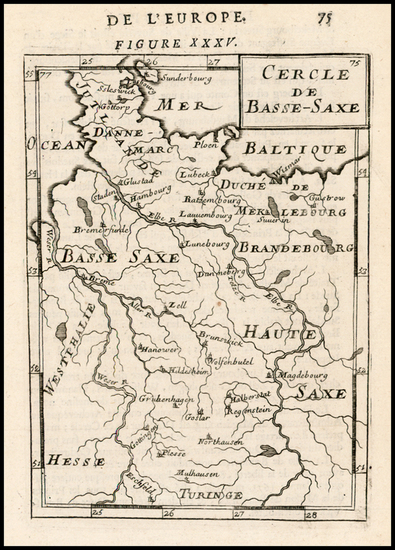 46-Europe and Germany Map By Alain Manesson Mallet