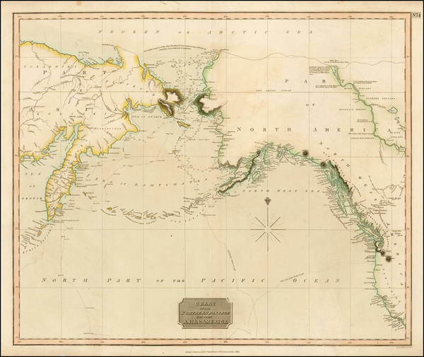 29-Alaska, Pacific, Russia in Asia and Canada Map By John Thomson