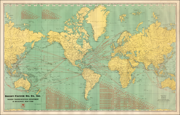 24-World and World Map By Rand McNally & Company