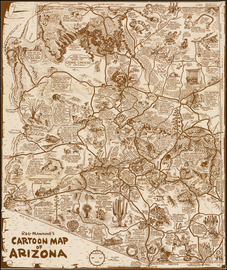 55-Southwest Map By Reginald Manning