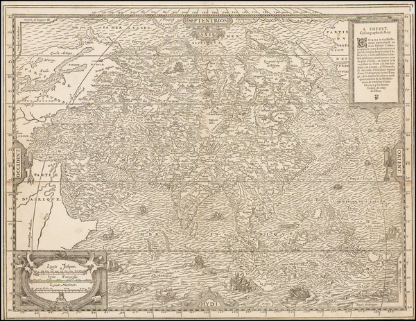 6-Asia and Asia Map By Andre Thevet