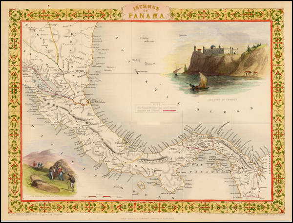 91-Central America Map By John Tallis