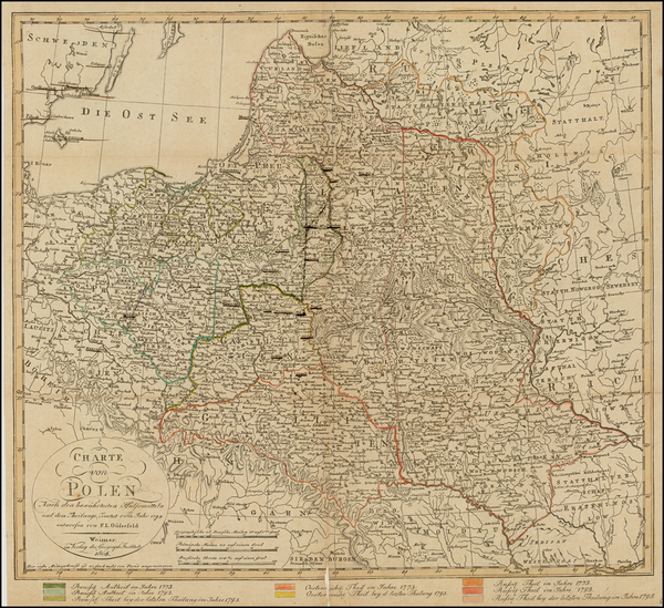 13-Poland Map By Franz Ludwig Gussefeld