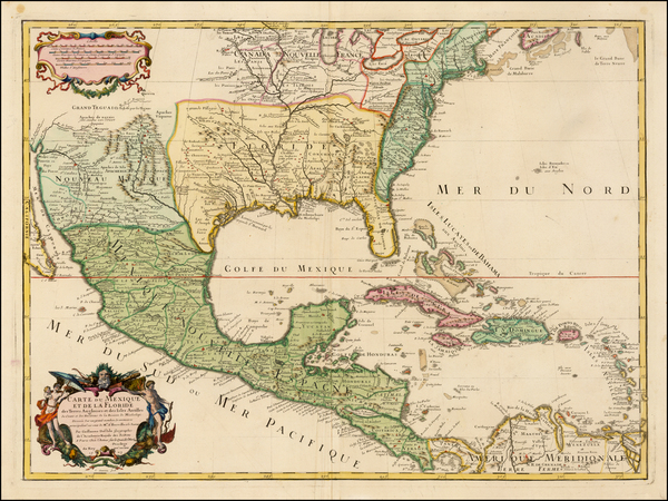 7-South, Southeast, Texas, Midwest, Plains, Southwest, Rocky Mountains and Mexico Map By Guillaum