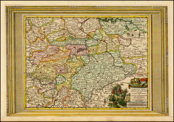 87-Germany Map By Pieter van der Aa