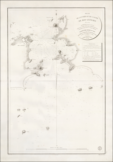 58-Brazil Map By Depot de la Marine